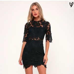 Black Lace Cocktail Dress